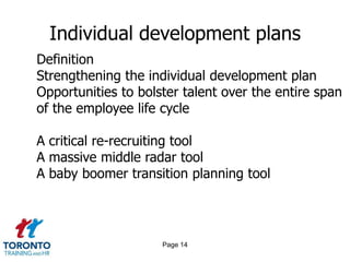 Page 12Key assumptions 2 of 2A focus on human capital in a knowledge economyA focus on scarce and valuable people (the powercurve) – the exclusive rather than inclusive approachA focus on buy rather than makeA focus on potential rather than experience