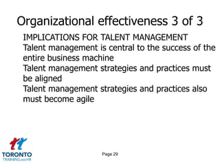 Page 27Organizational effectiveness 1 of 3 Definition