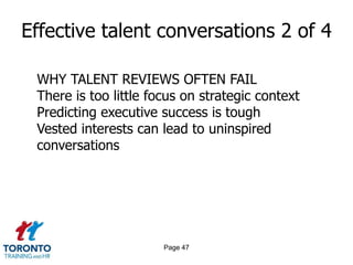 Page 45Effective talent conversations