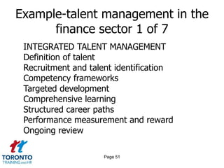 Page 49Effective talent conversations 4 of 4PRINCIPLES FOR IMPROVING THE TALENT CONVERSATIONAct with good willFocus on identifying development opportunities