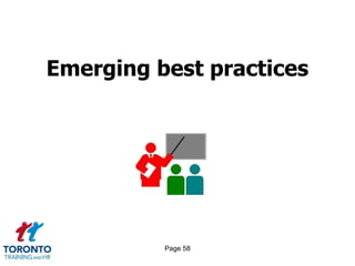 Page 56Example-talent management in the finance sector 6 of 7FINANCE FUNCTION EFFECTIVENESSCentres of excellenceShared servicesOutsourcing and offshoringBusiness partnering