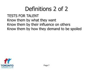 Services for job seekersPage 5Definitions