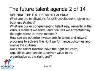 Page 78The future talent agenda