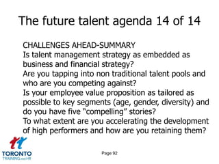 The future talent agenda 12 of 14Page 90