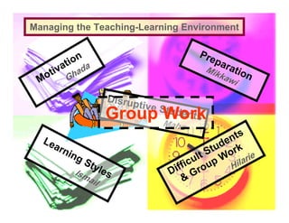 Managing the Teaching-Learning Environment




               Group Work
 