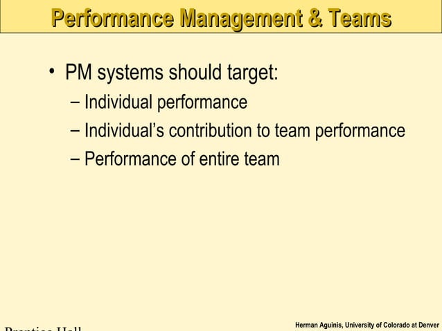 Managing Team Performance {Lecture Notes} | PPT | Business | Business ...