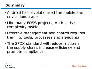 Managing the Android Supply Chain and the Role of SPDX | PPTX