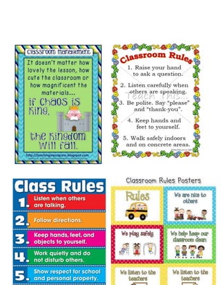 Managing the classroom