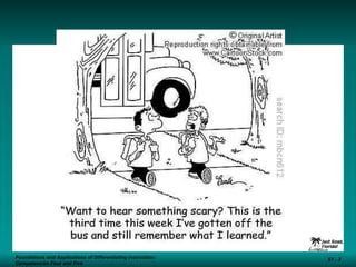 Foundations and Applications of Differentiating Instruction: Competencies Four and Five S1 -  