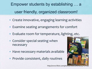 Managing the classroom while teaching small groups | PPTX
