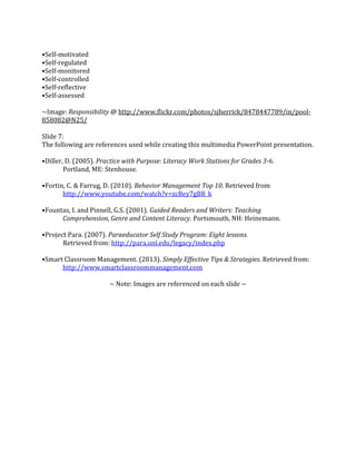 Managing the classroom while teaching small groups - teacher notes to ...