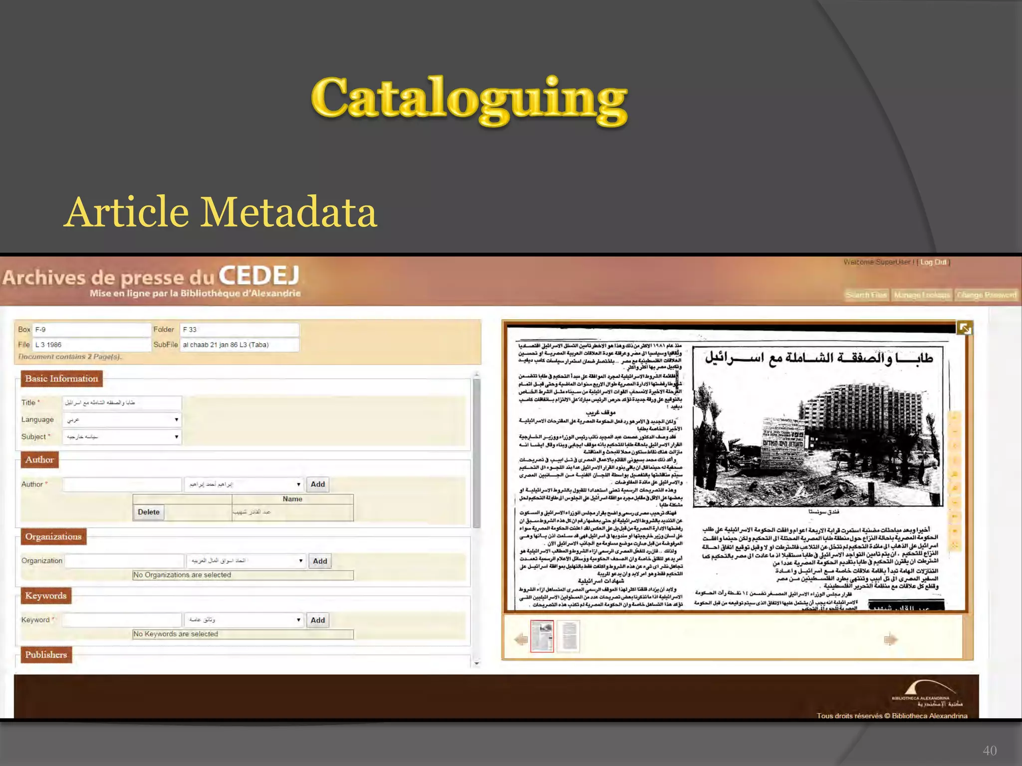 Article Metadata 
40 
 