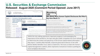 www.erm.com
U.S. Securities & Exchange Commission
Released: August 2020 (Comment Period Opened: June 2017)
28
 