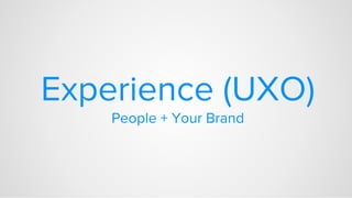 follow + tweet me @thewrightjasonJason Wright, COO at Webfor
Experience, UX / UI
● How do people use your website?
● What ...