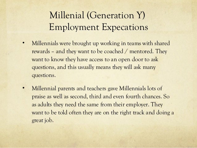gen y work ethic