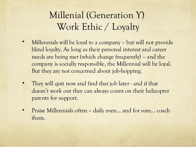 generation y work ethic
