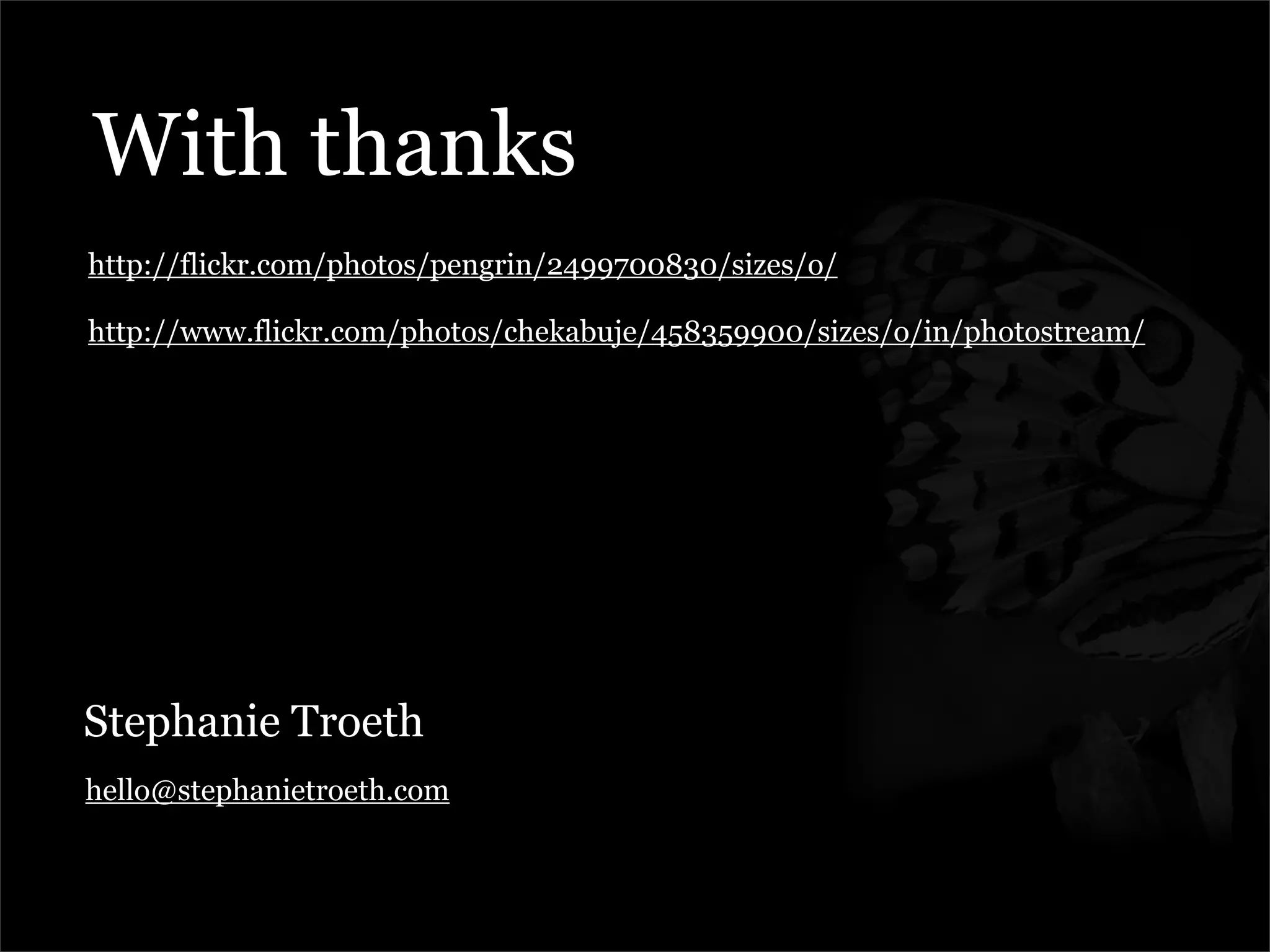 Managing The Metamorphosis