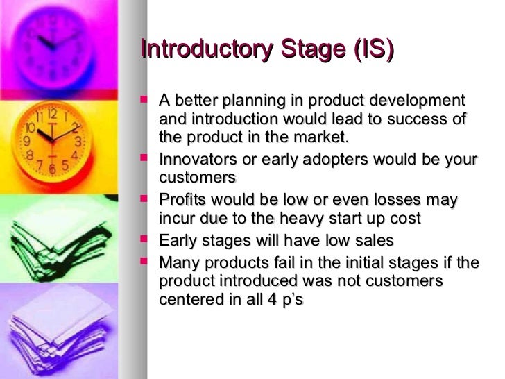 Managing the product at different stages of plc