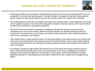 MANAGING THE RISKS IN FINANCIAL INCLUSION AND HOW TO STAY AHEAD OF THE ...
