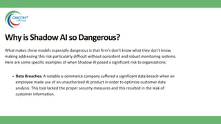 Shadow Management Risks Managing the Risks of Shadow AI | PDF