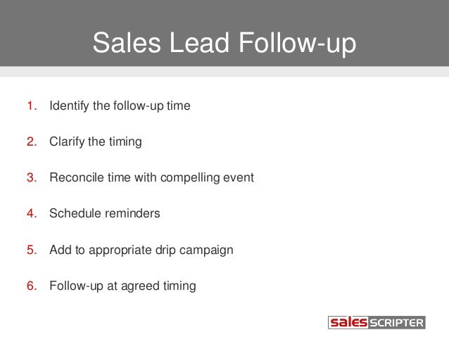 follow sales