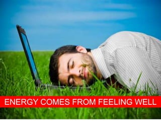50
ENERGY COMES FROM FEELING WELL
 