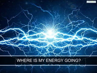 WHERE IS MY ENERGY GOING?
 