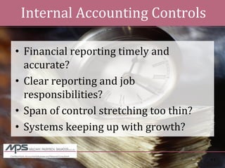 Managing Through The Downturn - Enhancing the Seller\'s Financial Statement Credibility