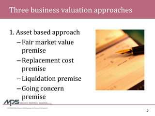 Managing Through The Downturn - Enhancing the Seller\'s Financial Statement Credibility
