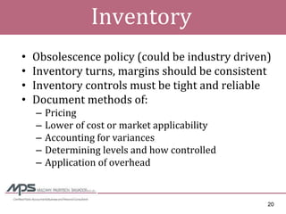 Managing Through The Downturn - Enhancing the Seller\'s Financial Statement Credibility