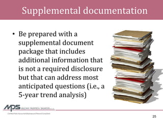 Managing Through The Downturn - Enhancing the Seller\'s Financial Statement Credibility