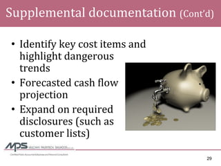 Managing Through The Downturn - Enhancing the Seller\'s Financial Statement Credibility