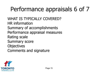 Page 13Performance appraisals 4 of 7NARRATIVE APPRAISALEssayCritical incidentsField review