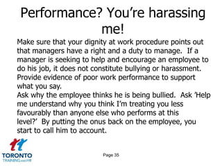 Page 33Promises v performanceWhat is capability?Set standardsProvide regular feedbackProvide early guidance and correctionFocus on the factsGive time to improve 
