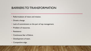 Managing transformation and progress by Rohit Kaushik
