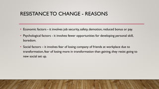 Managing transformation and progress by Rohit Kaushik