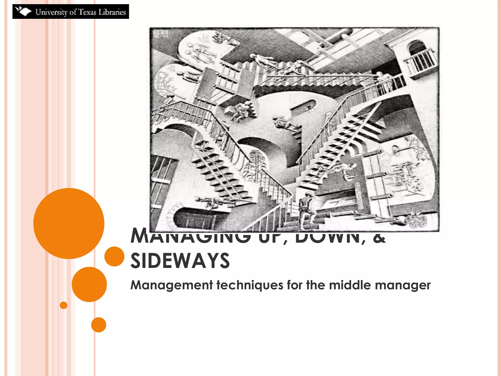 Managing up, down & sideways | PPT
