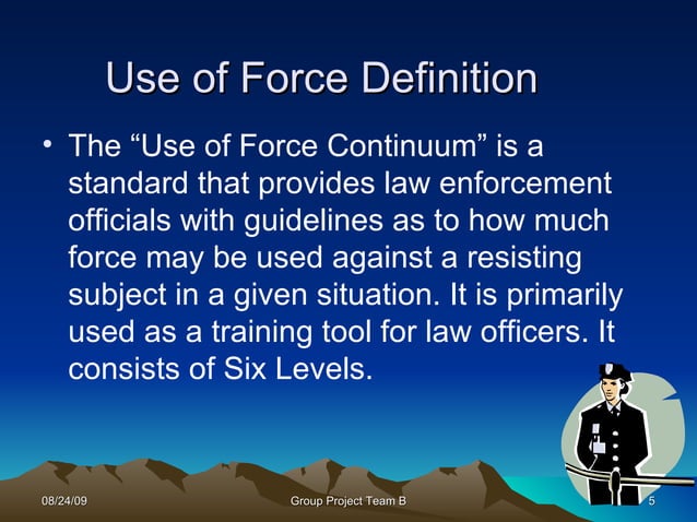 Managing Use Of Force 2 | PPT
