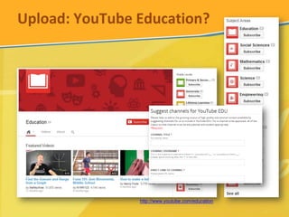 Upload: YouTube Education?

http://www.youtube.com/education

 