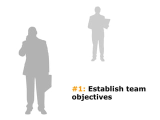 #1:  Establish team objectives 