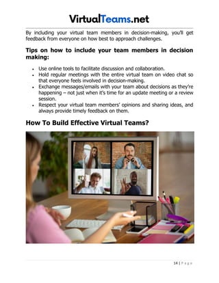 Managing Virtual Teams [The Ultimate Guide] | PDF