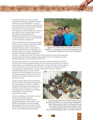 Managing watersheds in southeast asia