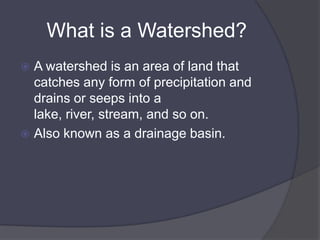 Managing Water Watersheds Pptx