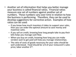 Treasury accounts for: