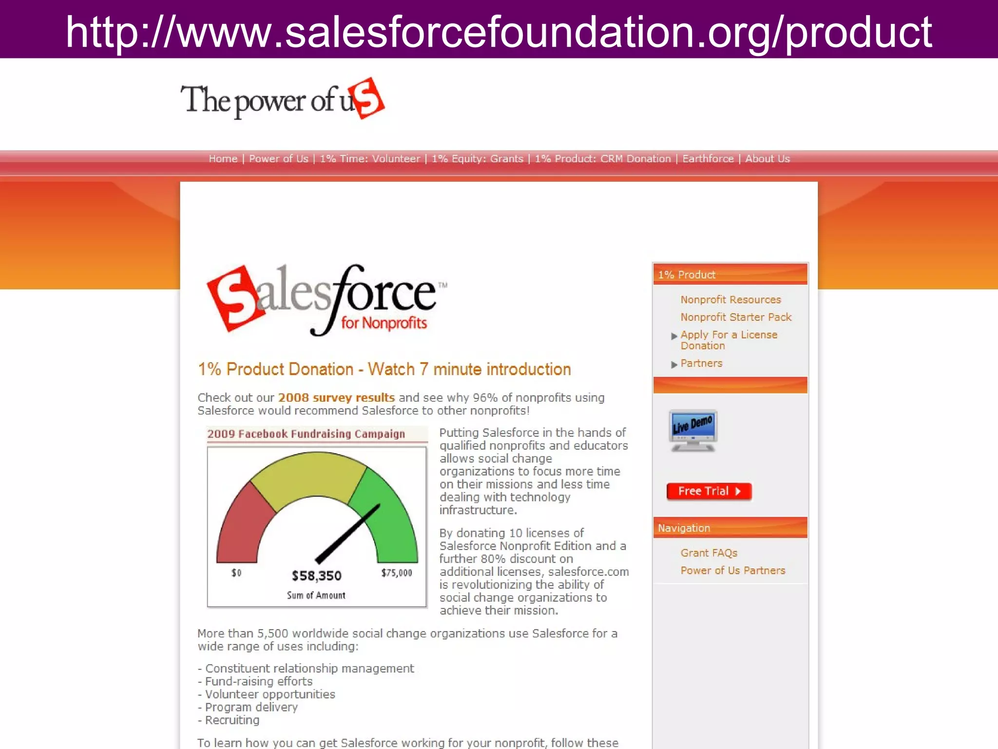 http://www.salesforcefoundation.org/product 