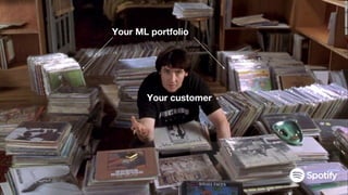 Your customer
Your ML portfolio
 