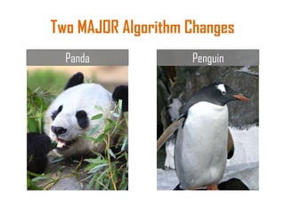 Two MAJOR Algorithm Changes
Panda Penguin
 