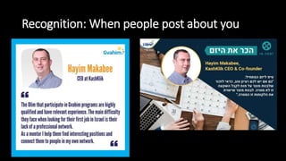 Recognition: When people post about you
 