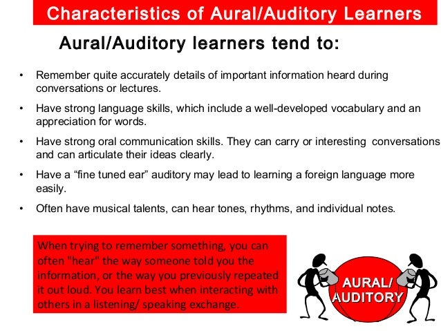 auditory learner strategies auditory learner strategies