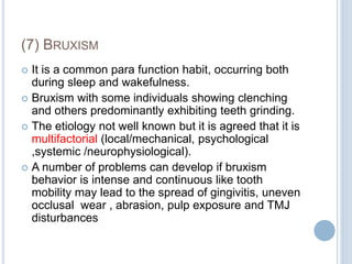 Managment of pernicious oral habits | PPTX